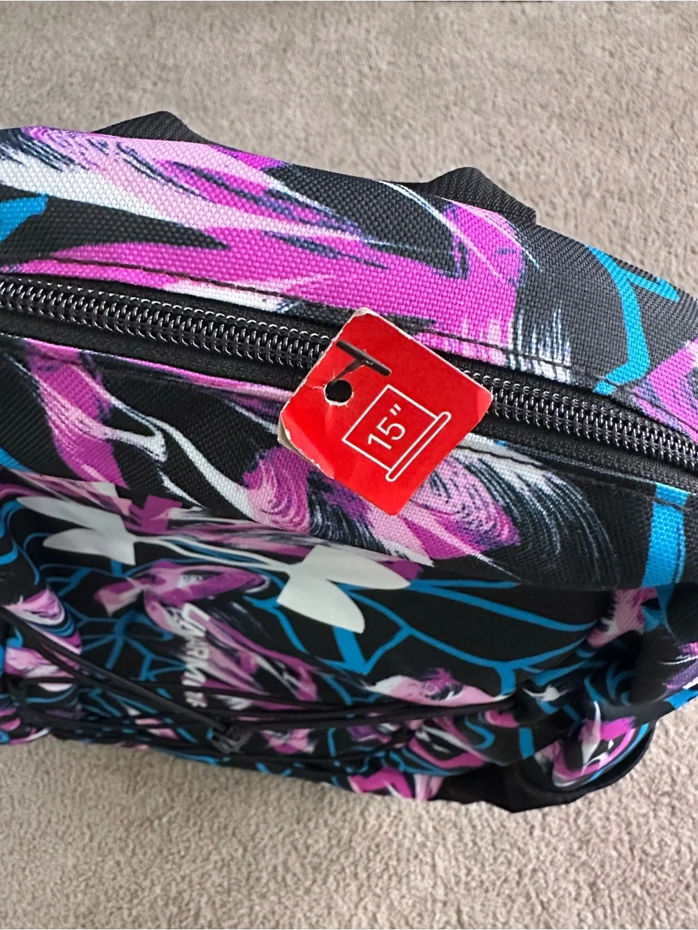 NEW Under Armour UA Hustle Sport 3S Backpack Brasilia 1364181 572 Vivid Magenta